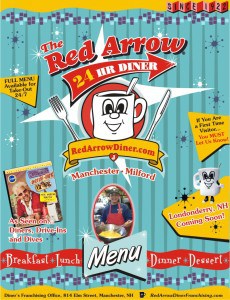 Red Arrow Diner Full Menu Cover