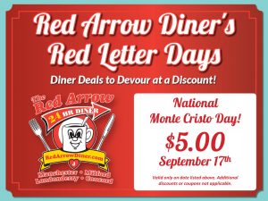 Red Arrow Diner's Red Letter Day Meal Deals