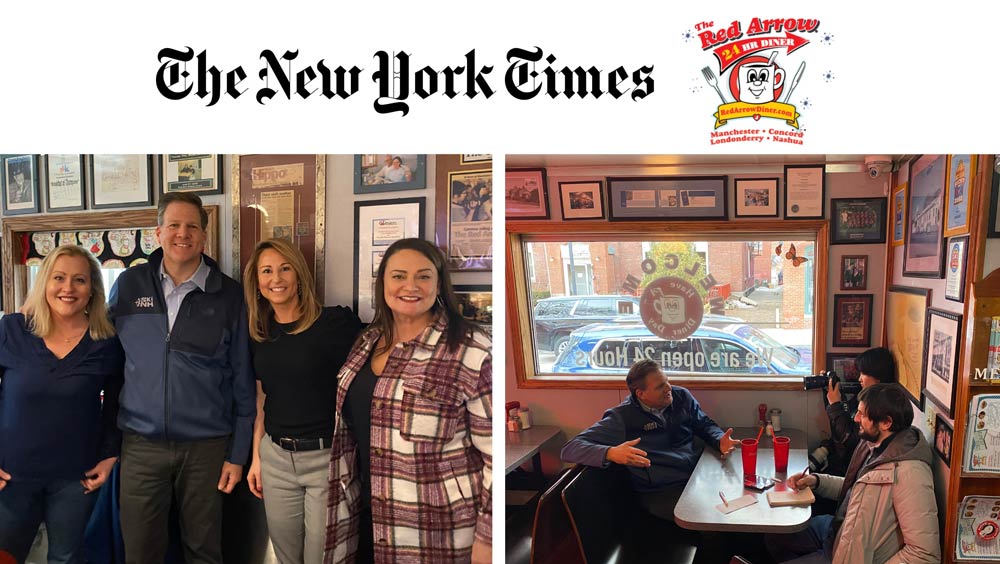 Governor Chris Sununu Interviewed by The New York Times Over Milkshakes at Red Arrow Diner