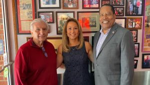 Larry Elder makes a campaign stop in New Hampshire on his 2024 Presidential journey at Red Arrow Diner in Manchester.