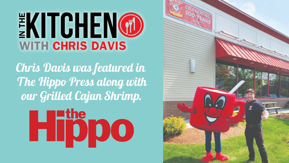 Chris Davis was featured in the Hippo Press along with Red Arrow Diner Grilled Cajun Shrimp. A cook at Red Arrow Diner Chris Davis interviewed by Mya Blanchard of Hippo Press. Red Arrow Diner featured in In the Kitchen July Hippo Press.