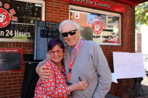 Ray Lamontagne with Carol Lawrence at Red Arrow Diner celebrating 100 years event. Red Arrow Diner ownership history. Red Arrow Diner history celebrating 100 years event.