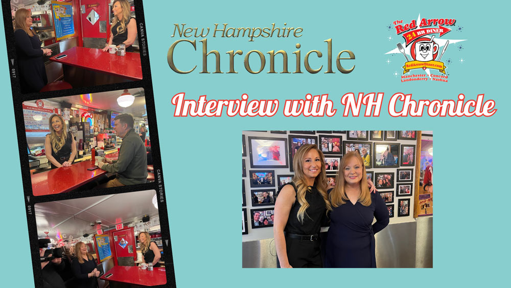 Red Arrow Diner Co-Owner Amanda Wihby interviewed by Jean Mackin of WMUR-TV for NH Chronicle Primary Eats segment.