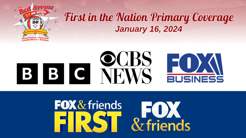 First in the Nation Primary Coverage at Red Arrow Diner on January 16, 2024