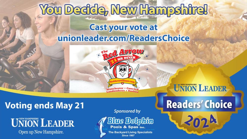 Union Leader Readers' Choice 2024 voting through May 21, 2024.  